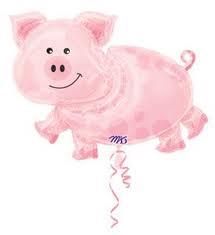 Globo con forma chancho 80cm